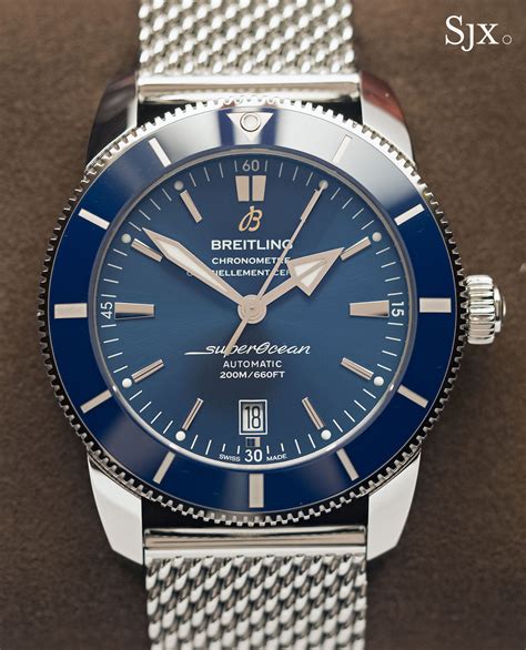 breitling superocean milanese band|breitling superocean and heritage.